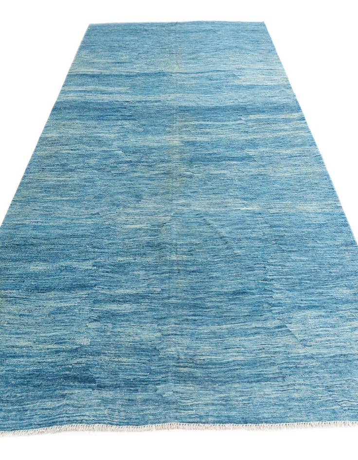 Detail image of  6' 9 x 9' 9  Hand Woven Kilim Modern Wool Rug