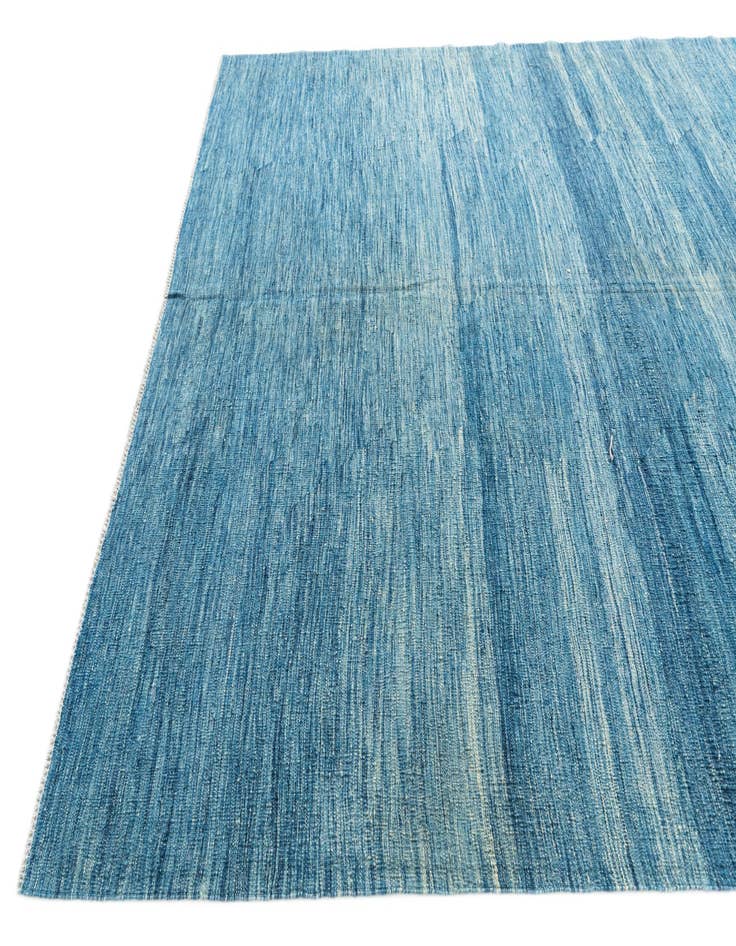 Detail image of  6' 9 x 9' 9  Hand Woven Kilim Modern Wool Rug