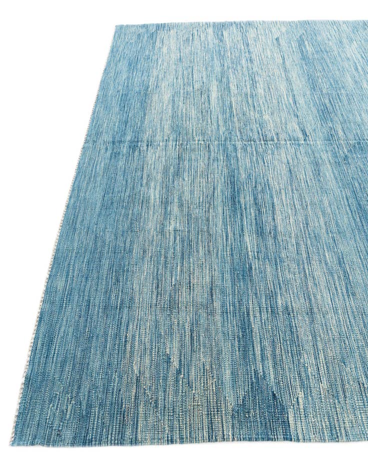 Detail image of  6' 7 x 9' 9  Hand Woven Kilim Modern Wool Rug