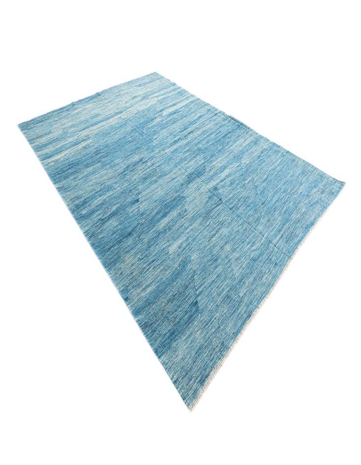 Detail image of  7' x 9' 7  Hand Woven Kilim Modern Wool Rug