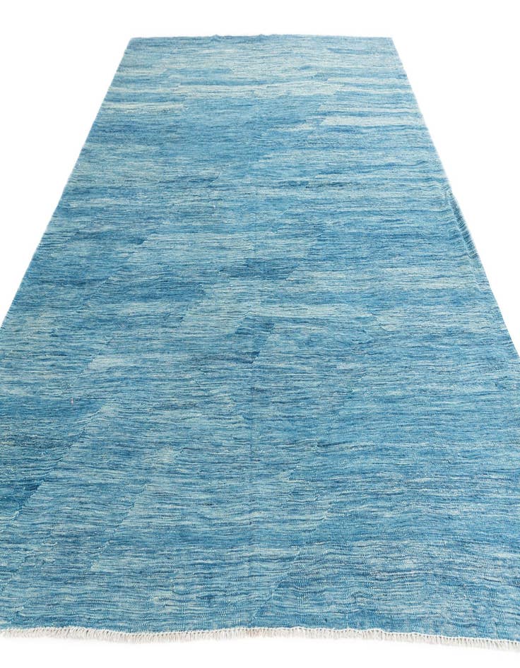 Detail image of  7' x 9' 7  Hand Woven Kilim Modern Wool Rug