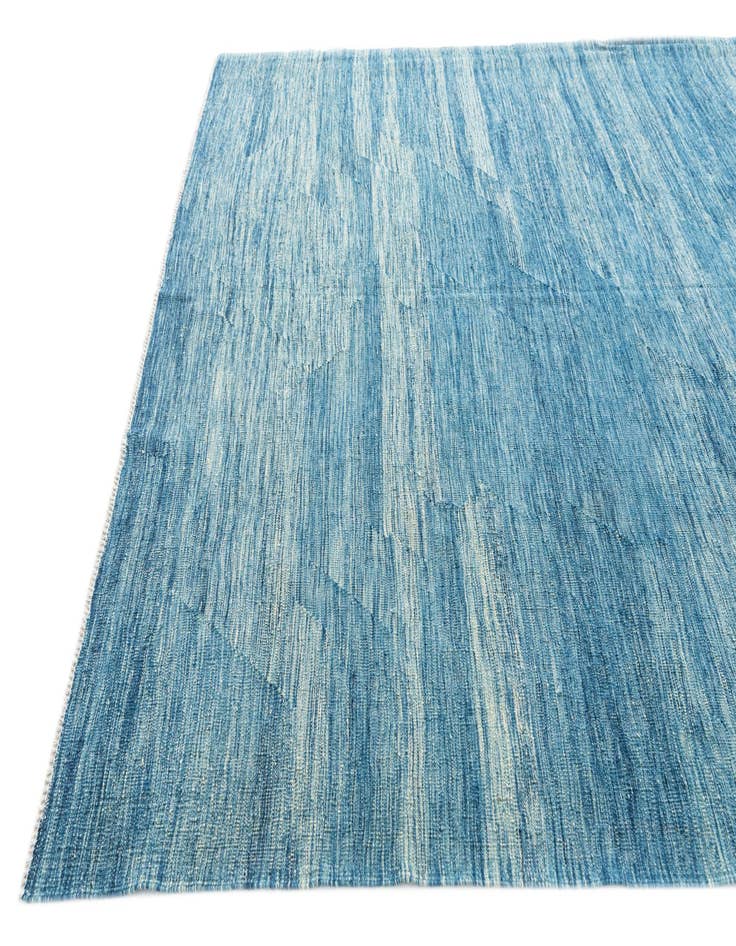 Detail image of  7' x 9' 7  Hand Woven Kilim Modern Wool Rug