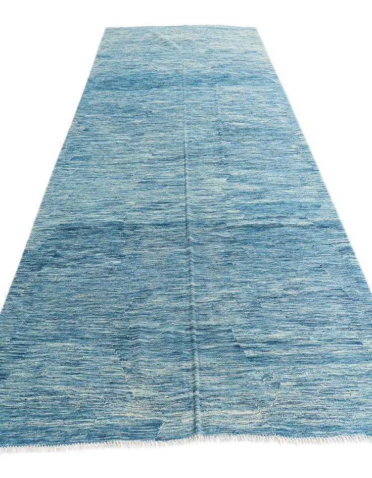 Detail image of  6' 8 x 9' 9  Hand Woven Kilim Modern Wool Rug