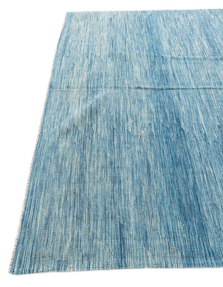 Detail image of  6' 8 x 9' 9  Hand Woven Kilim Modern Wool Rug