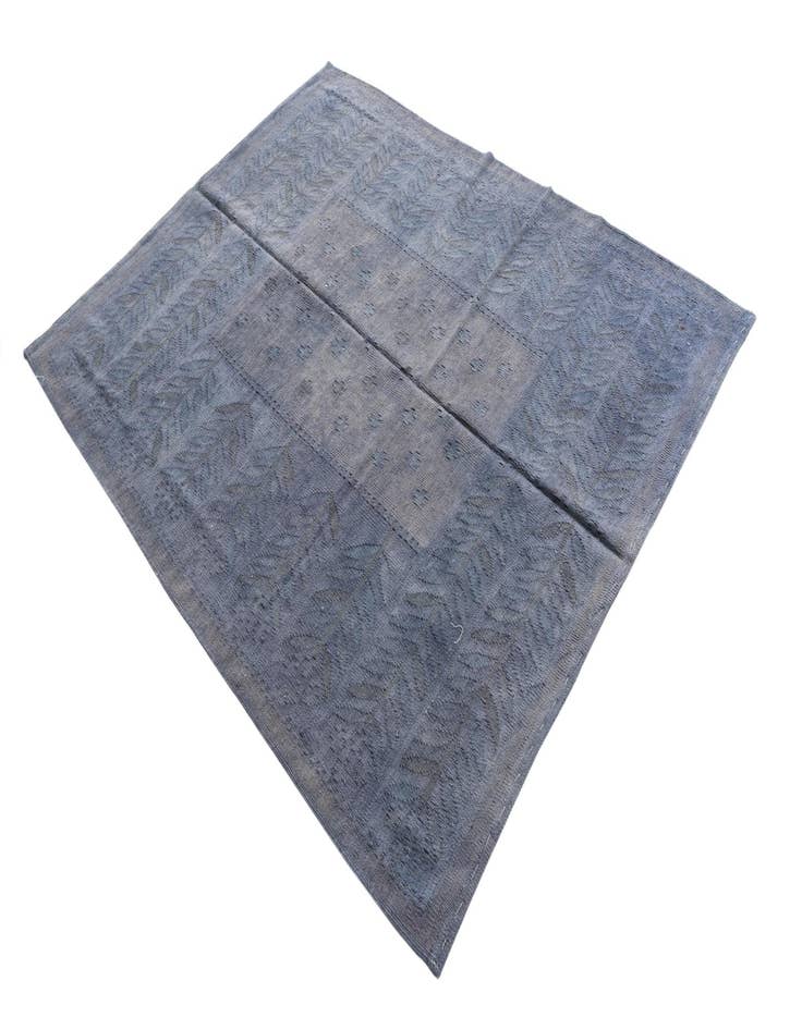 Detail image of  5' 1 x 6' 4  Hand Woven Kilim Modern Wool Rug