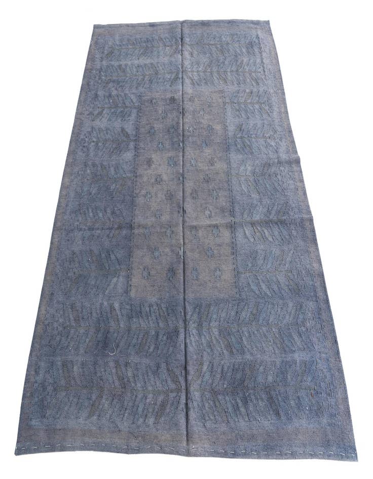 Detail image of  5' 1 x 6' 4  Hand Woven Kilim Modern Wool Rug