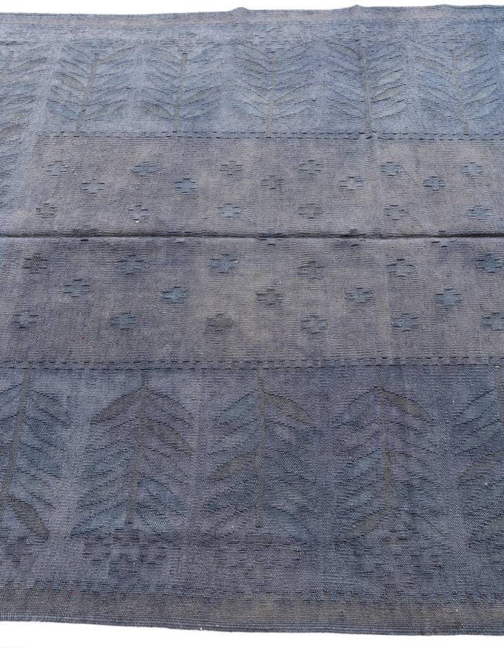 Detail image of  5' 1 x 6' 4  Hand Woven Kilim Modern Wool Rug