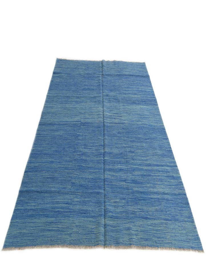 Detail image of  5' 10 x 7' 10  Hand Woven Kilim Modern Wool Rug