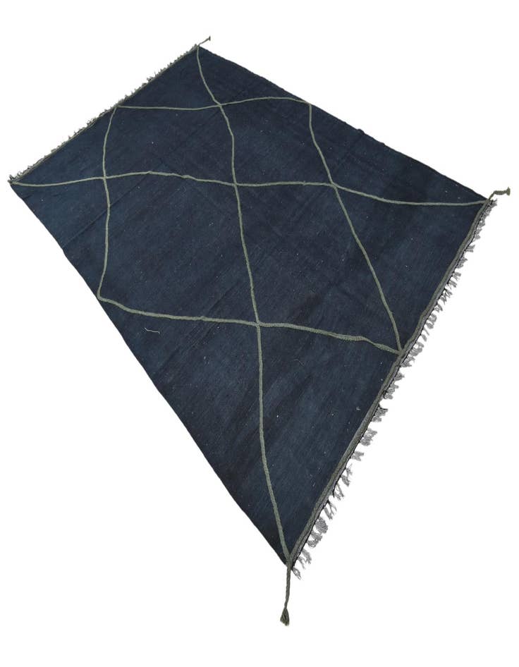 Detail image of  6' 5 x 10' 1  Hand Woven Kilim Modern Wool Rug