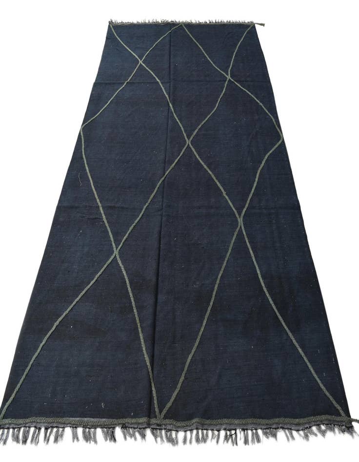 Detail image of  6' 5 x 10' 1  Hand Woven Kilim Modern Wool Rug