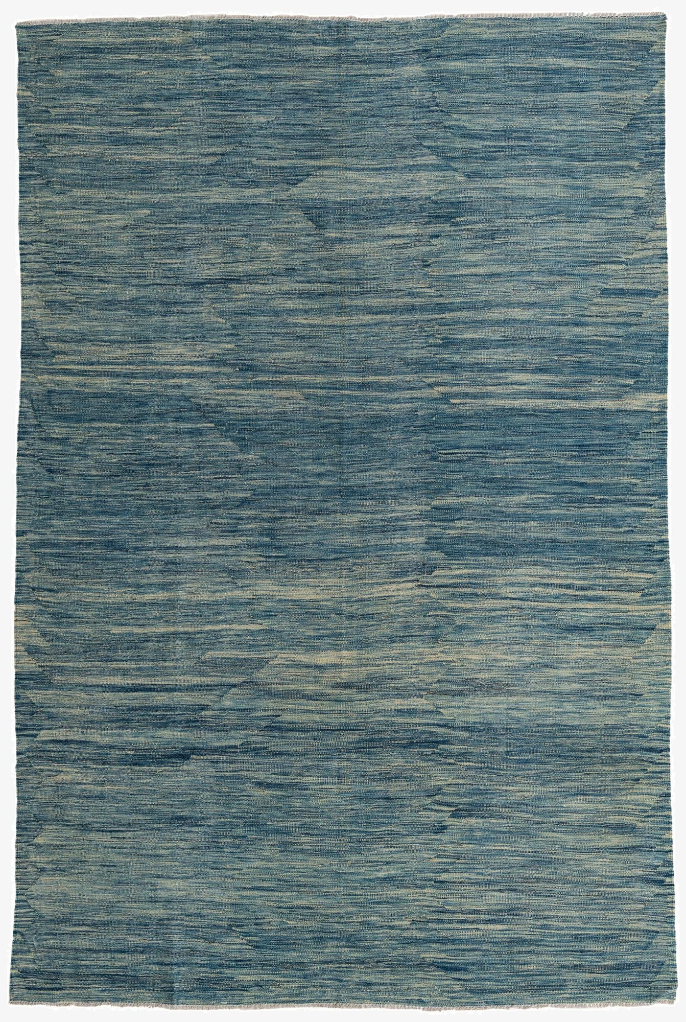  6' 5 x 9' 8  Hand Woven Kilim Modern Wool Rug