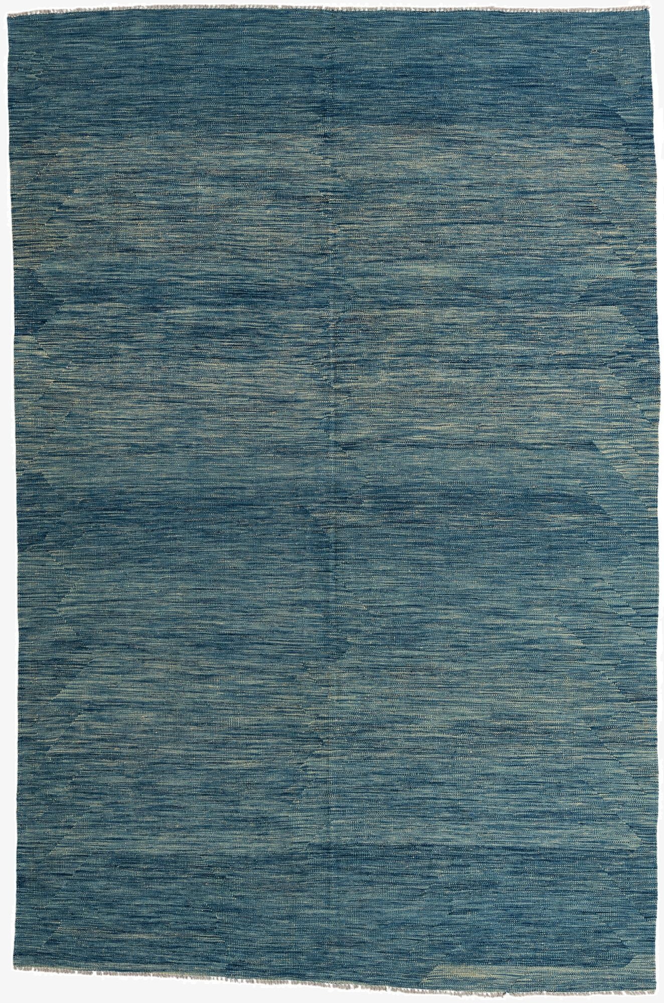  6' 7 x 9' 9  Hand Woven Kilim Modern Wool Rug