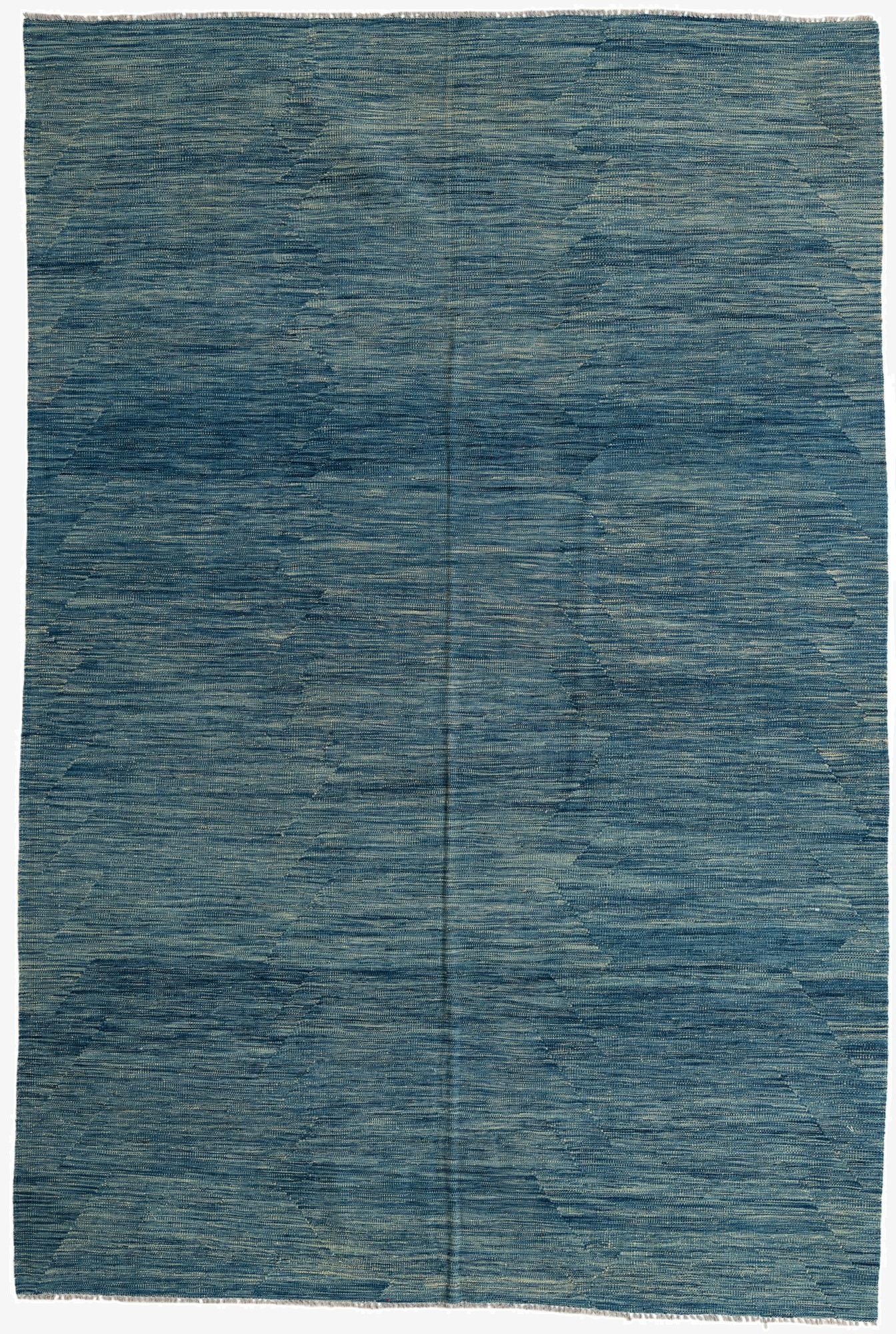  6' 8 x 9' 9  Hand Woven Kilim Modern Wool Rug