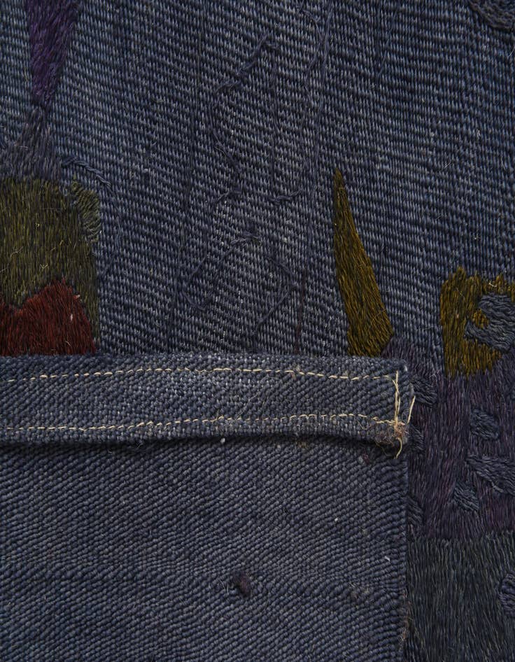 Detail image of  5' 5 x 7' 7  Hand Woven Kilim Suzani Wool Rug