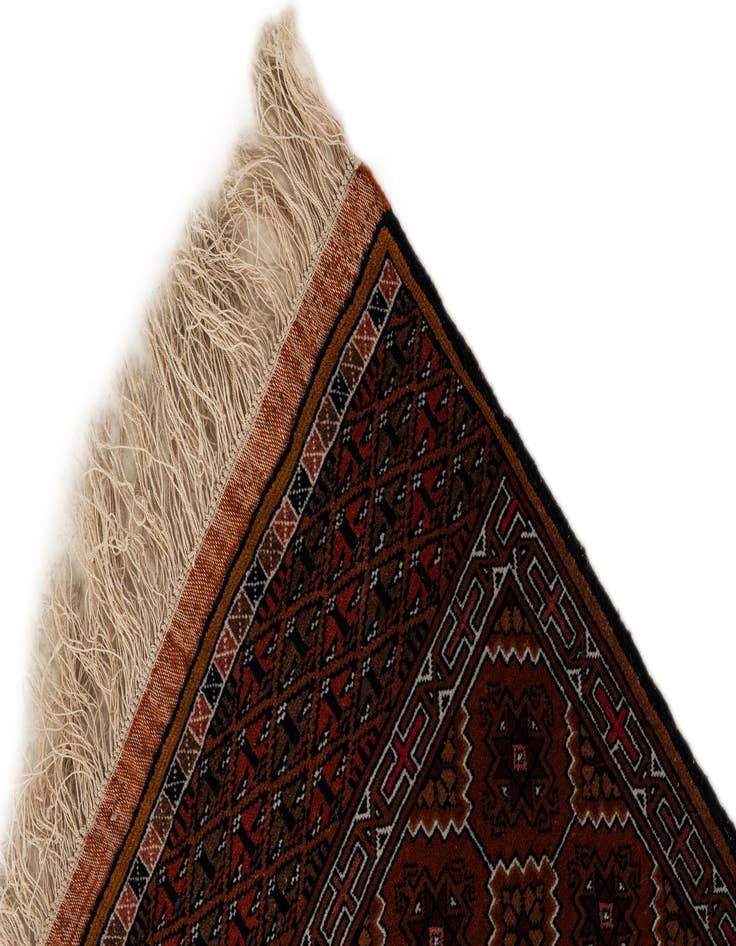 Detail image of  3' 9 x 5' 7  Hand Knotted Lahour Oriental Wool Rug