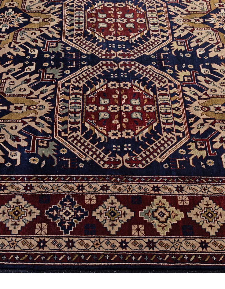 Detail image of  7' x 9' 7  Hand Knotted Lahour Wool Rug