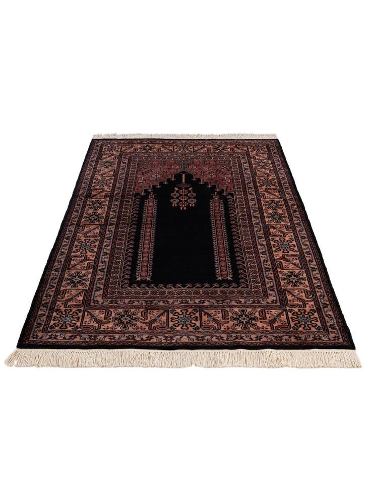 Detail image of  4' 2 x 6' 9  Hand Knotted Lahour Oriental Wool Rug