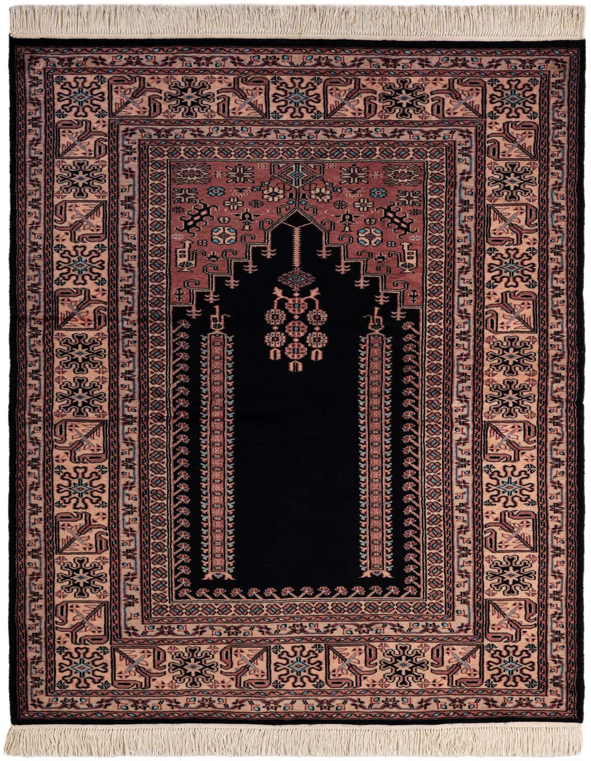 Primary image  4' 2 x 6' 9  Hand Knotted Lahour Oriental Wool Rug