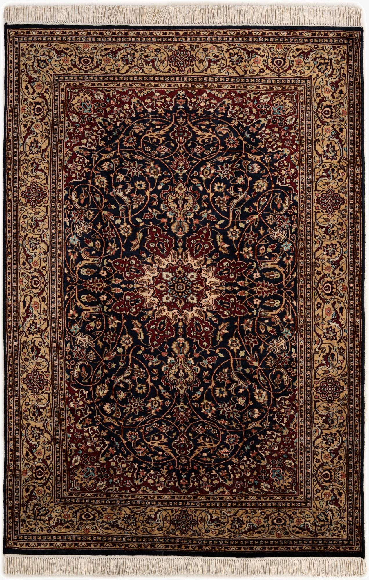 5' 9 x 8' 10  Hand Knotted Lahour Wool Rug