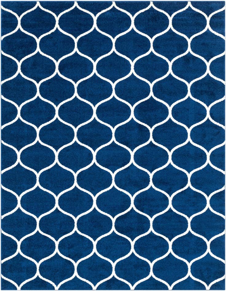 Detail image of 7' 10 x 10' Lattice Frieze Rug