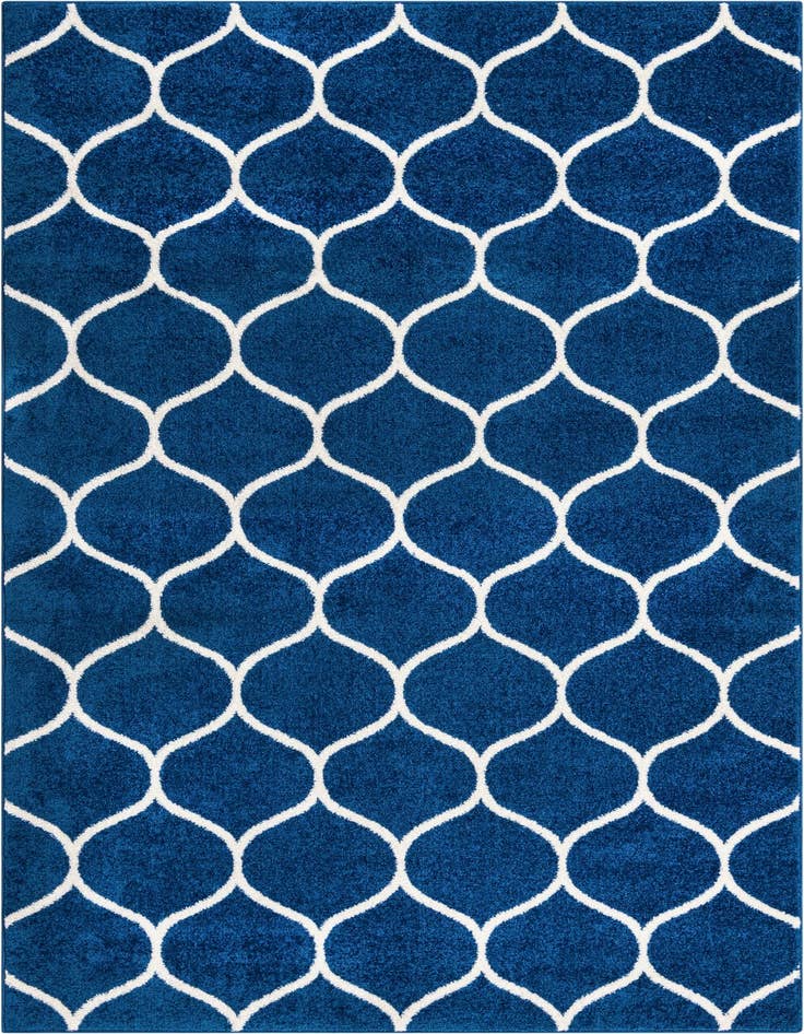 Detail image of 5' 3 x 8' Lattice Frieze Rug