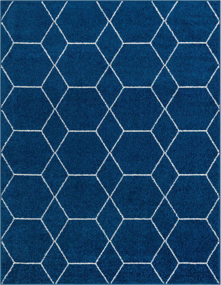 Detail image of 7' 10 x 10' Lattice Frieze Rug