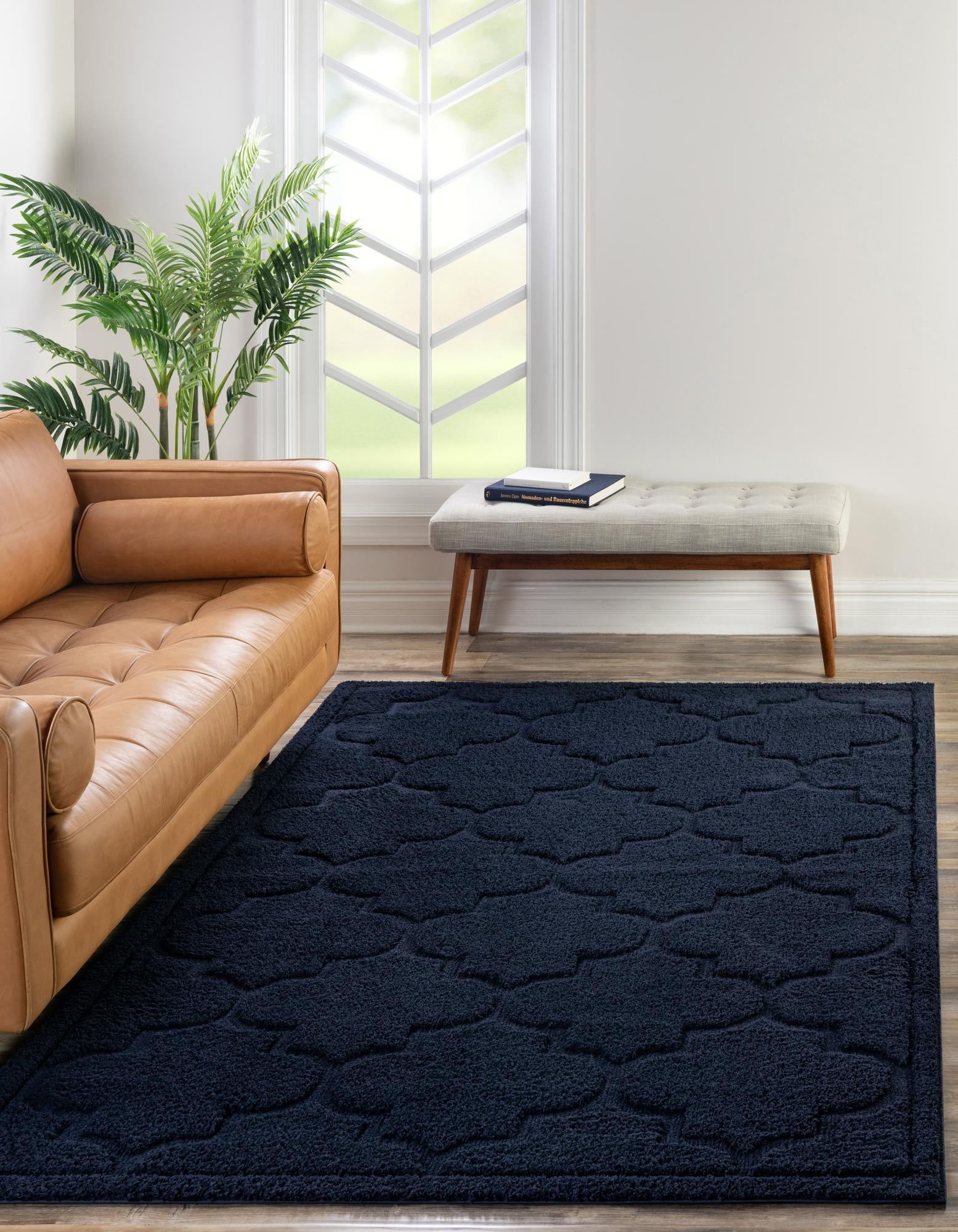  5' x 8' Lattice Shag Rug
