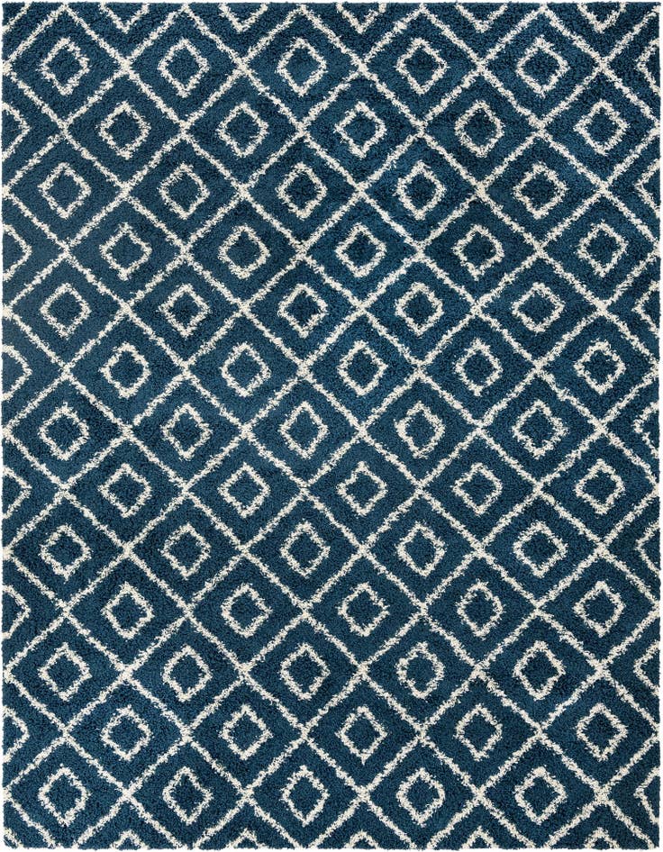 Detail image of  10' 8 x 14' Lattice Shag Rug