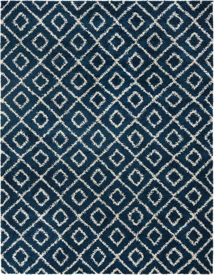 Detail image of  10' x 13' Lattice Shag Rug