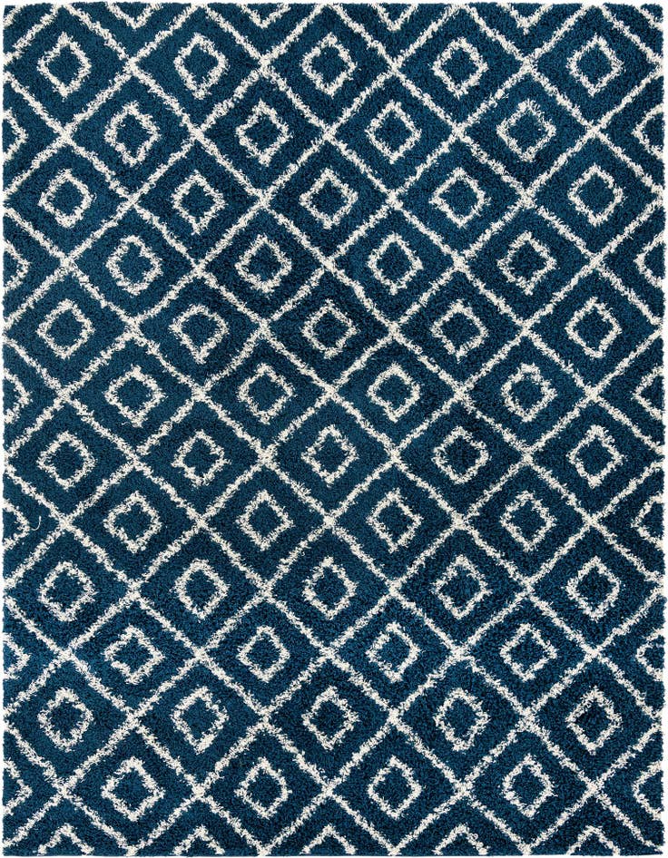 Detail image of  9' x 12' Lattice Shag Rug