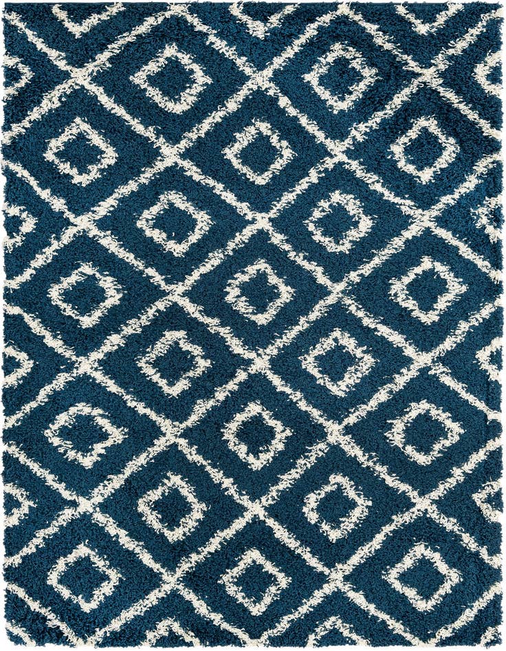 Detail image of  5' 3 x 8' Lattice Shag Rug