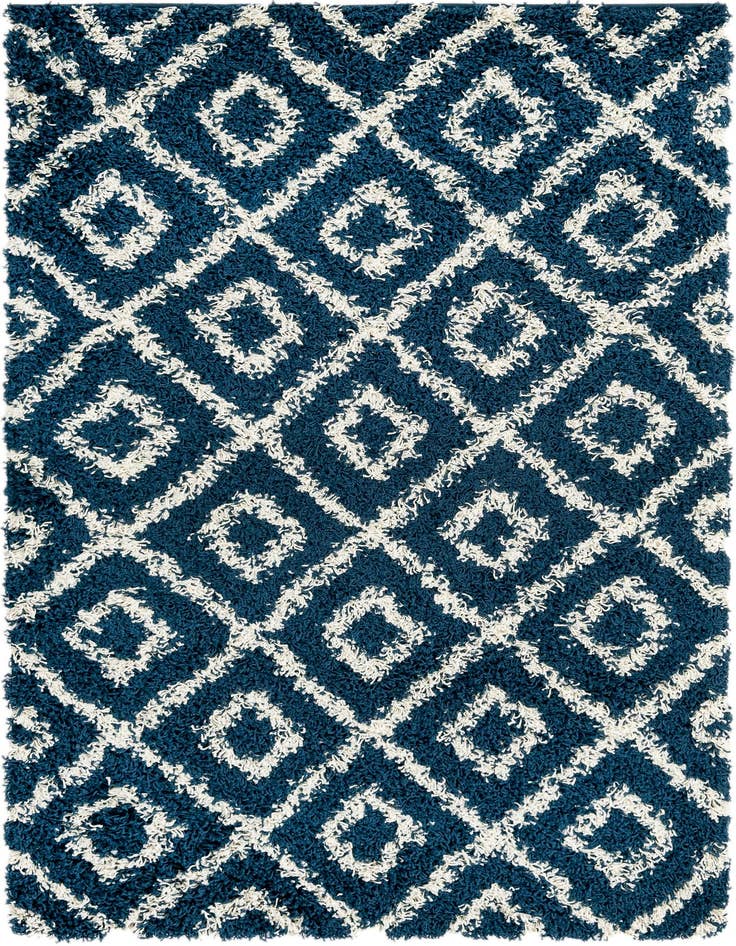 Detail image of  4' x 6' Lattice Shag Rug