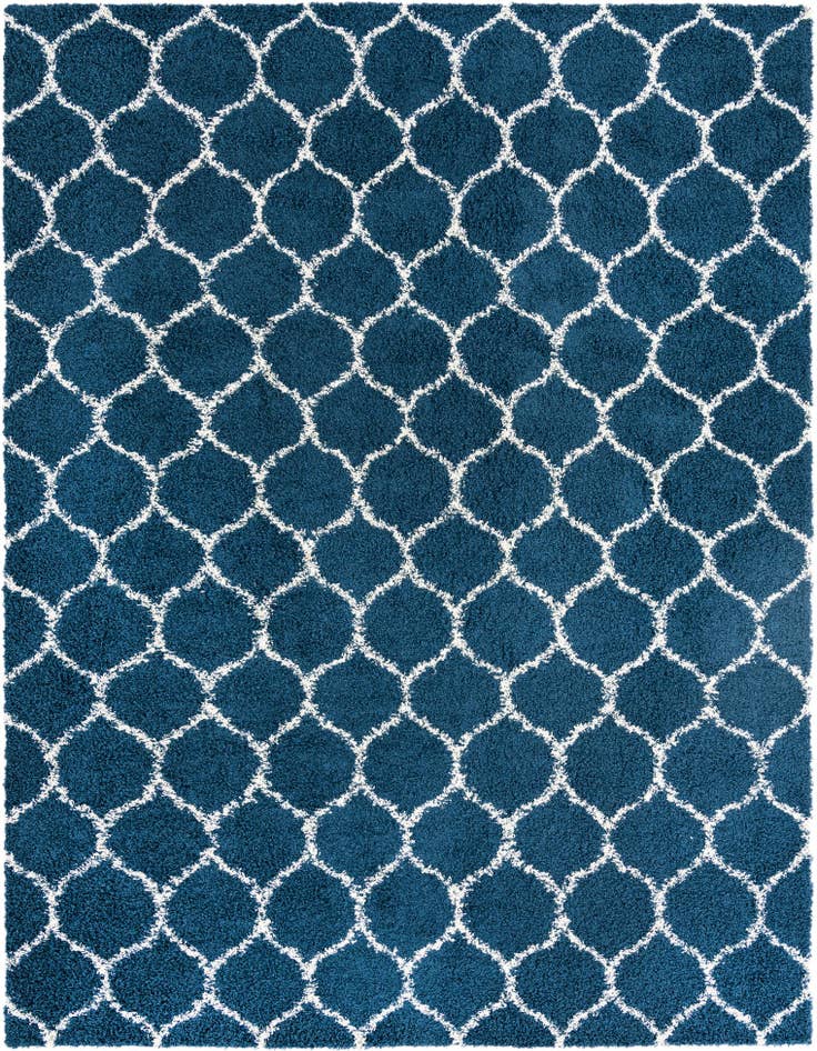 Detail image of  10' 8 x 14' Lattice Shag Rug