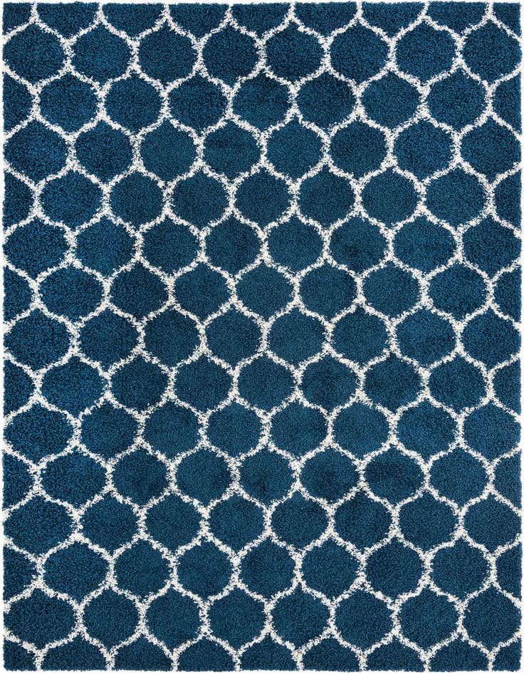 Detail image of  9' x 12' Lattice Shag Rug