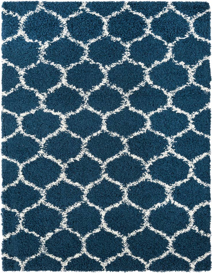 Detail image of  5' 3 x 8' Lattice Shag Rug