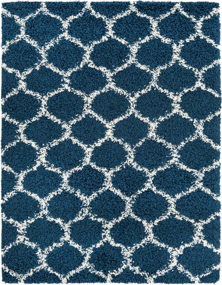 Detail image of  4' x 6' Lattice Shag Rug