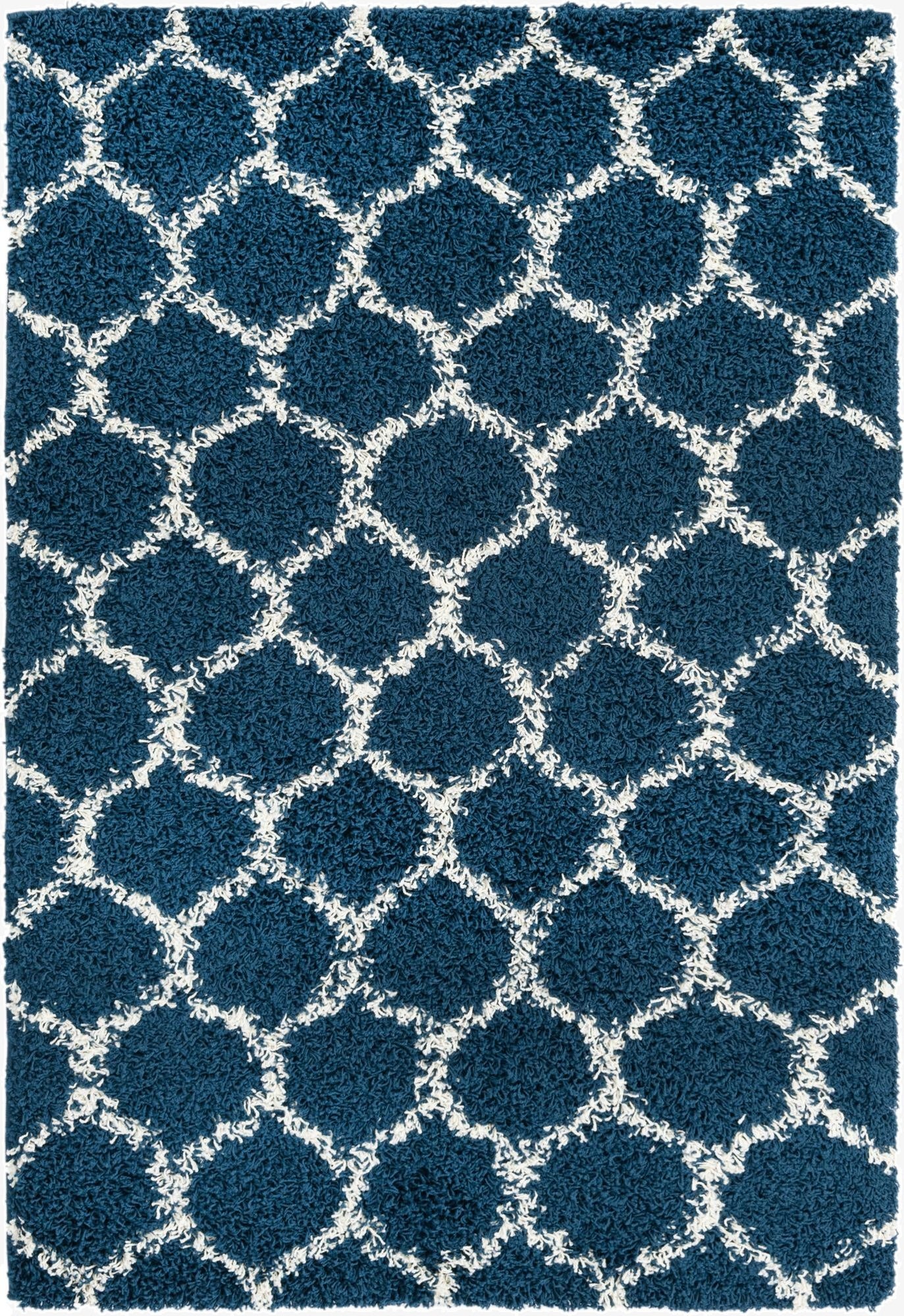  4' x 6' Lattice Shag Rug