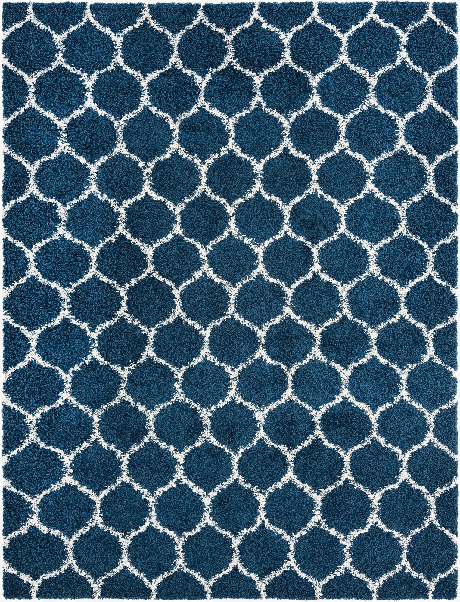  9' x 12' Lattice Shag Rug