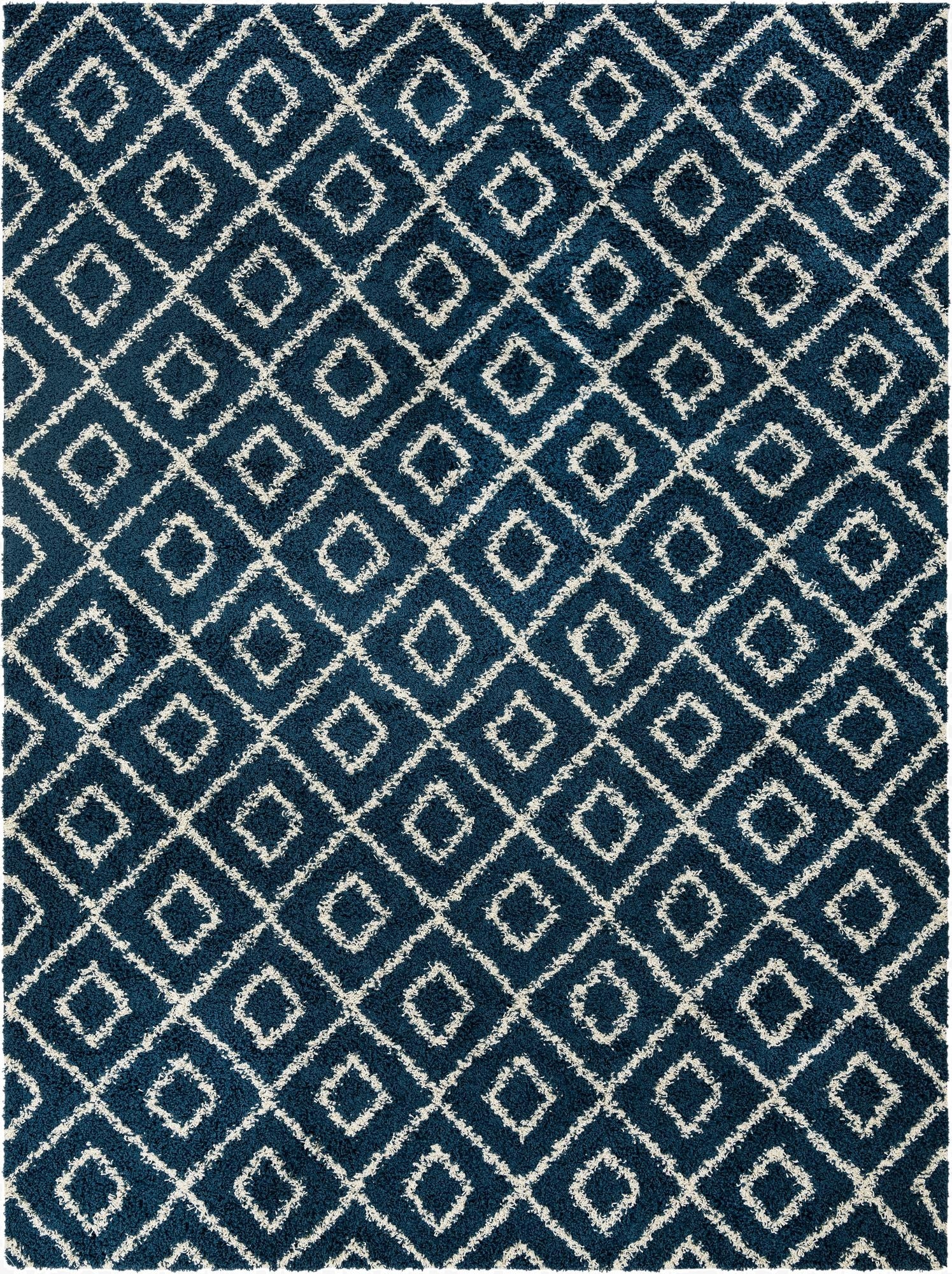 10' x 13' Lattice Shag Rug