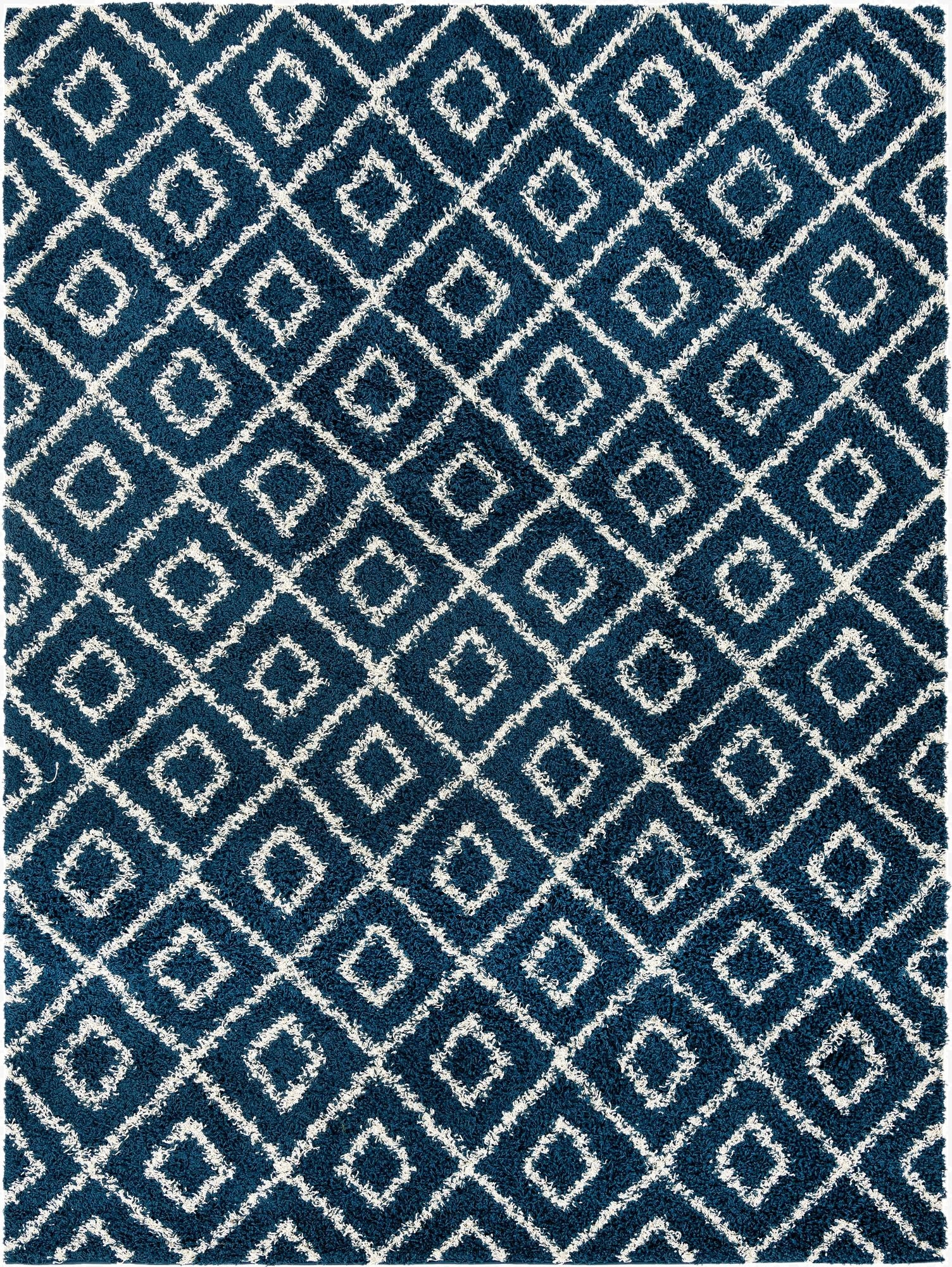  9' x 12' Lattice Shag Rug