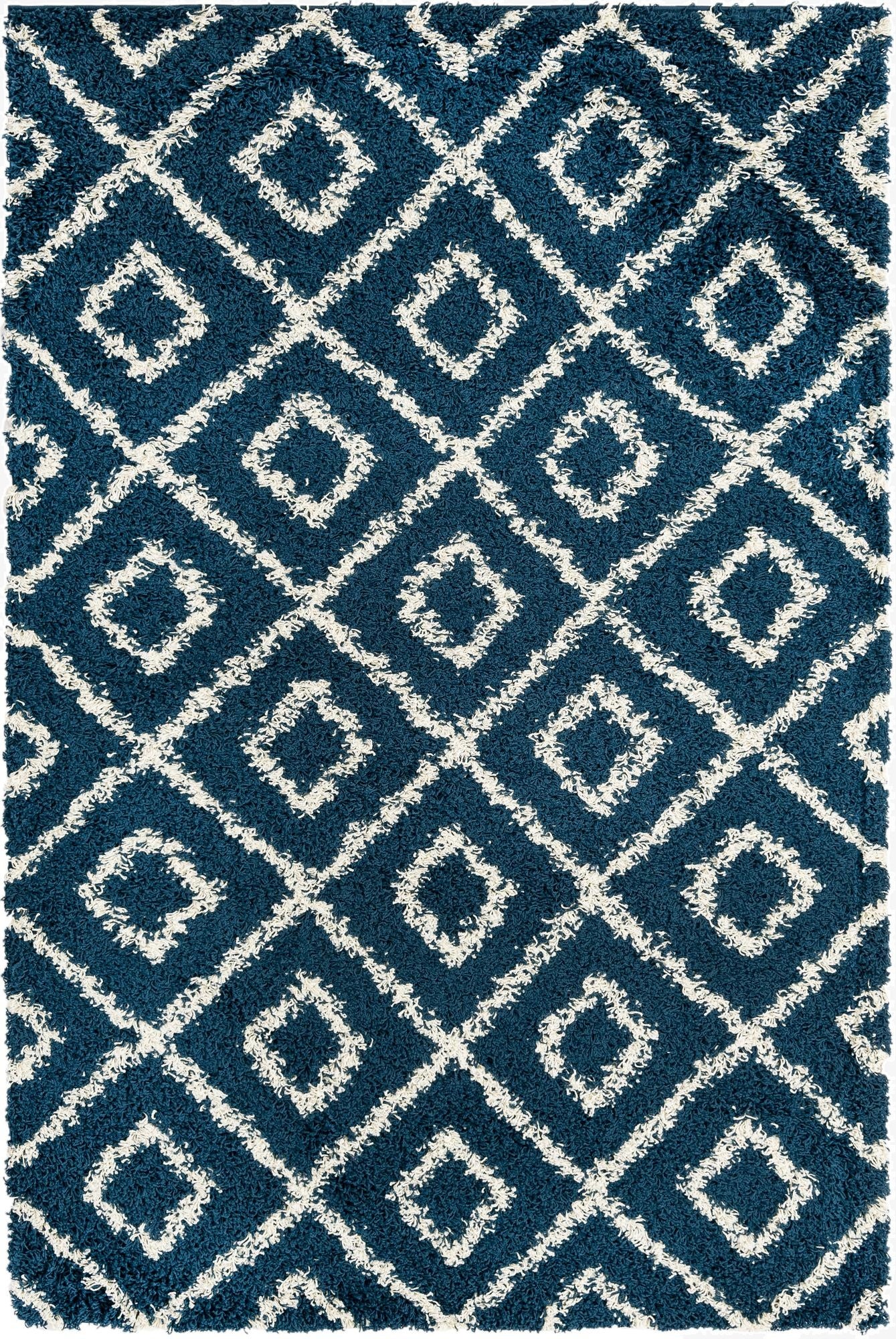  5' 3 x 8' Lattice Shag Rug