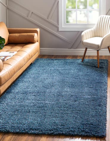  3' 3 x 5' 3 Luxury Solid Shag Rug