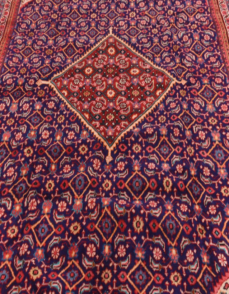 Detail image of  9' 7 x 13'  Hand Knotted Mahal Persian Wool Rug