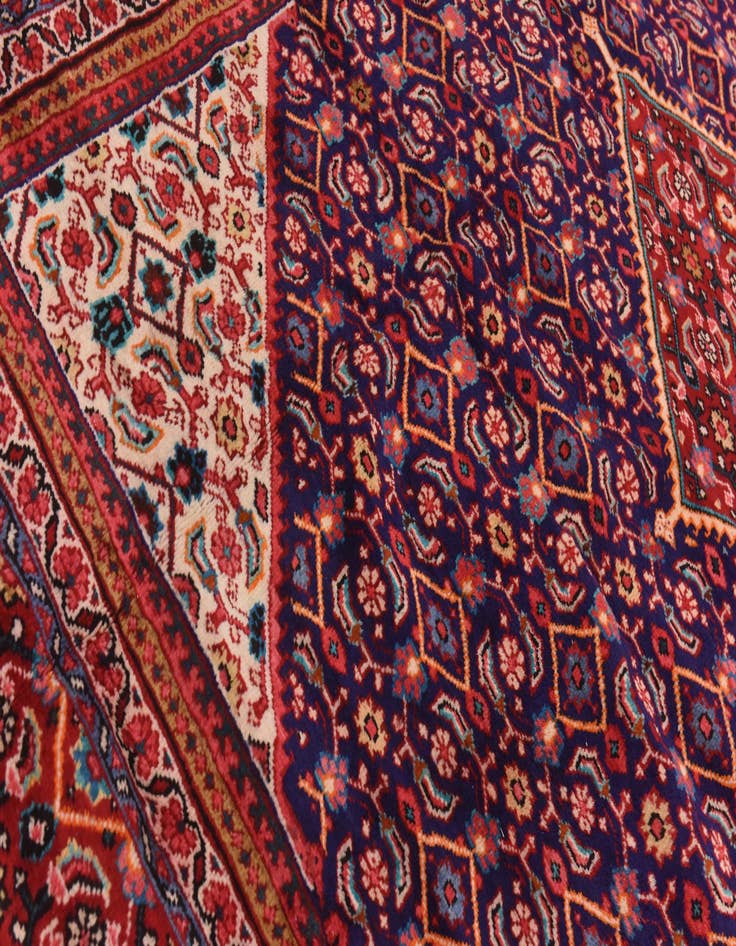 Detail image of  9' 7 x 13'  Hand Knotted Mahal Persian Wool Rug