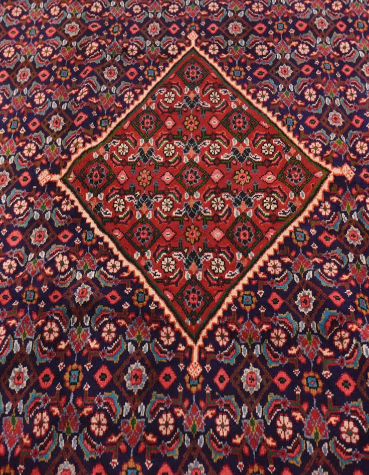 Detail image of  9' 8 x 13'  Hand Knotted Mahal Persian Wool Rug
