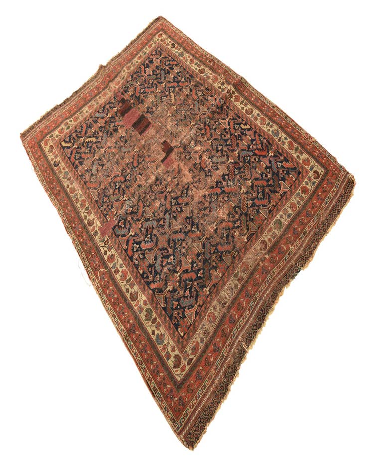 Detail image of  4' 3 x 5' 7  Hand Knotted Malayer Persian Wool Rug