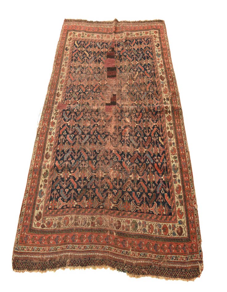 Detail image of  4' 3 x 5' 7  Hand Knotted Malayer Persian Wool Rug