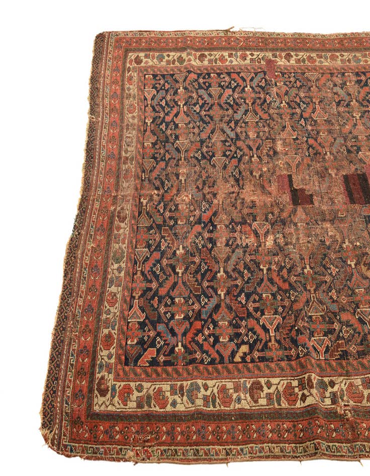 Detail image of  4' 3 x 5' 7  Hand Knotted Malayer Persian Wool Rug