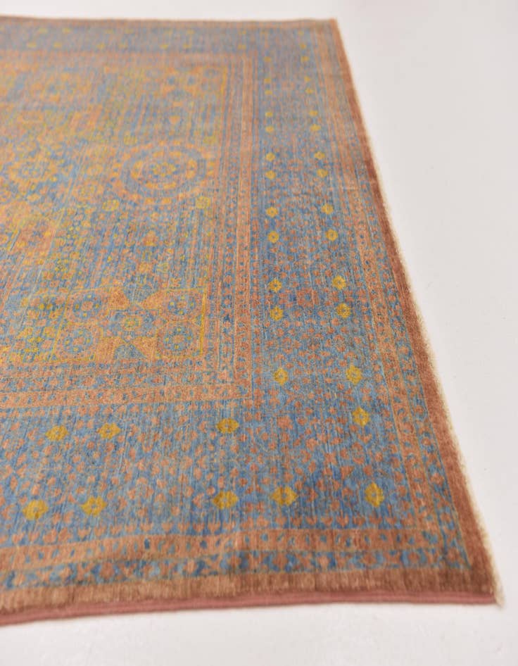 Detail image of  5' 7 x 7' 9  Hand Knotted Mamluk Ziegler Oriental Rug