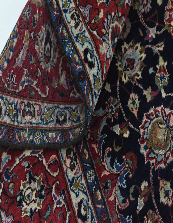 Detail image of  9' 10 x 12' 8  Hand Knotted Mashad Persian Wool Rug